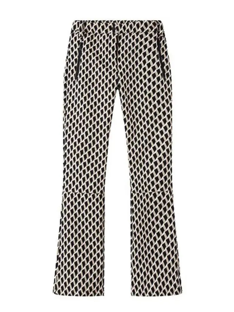 Women's Winter Hooded Padded Sport Parkas Pants