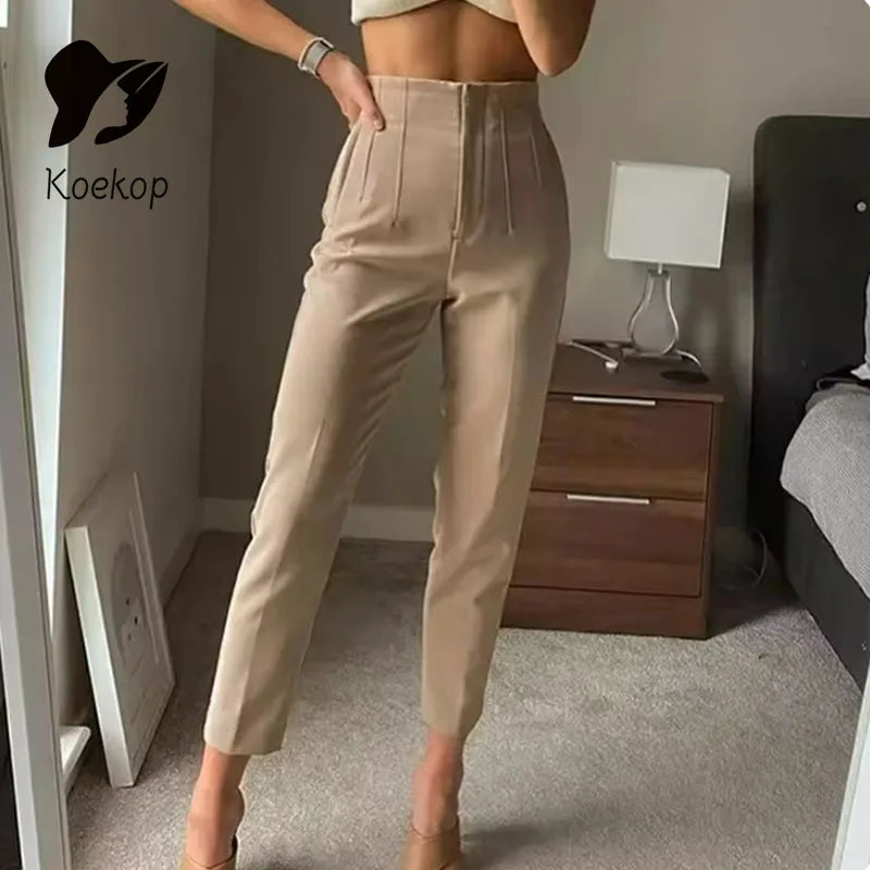 Koekop Office Outfits Pencil Trousers