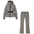 Women's Winter Hooded Padded Sport Parkas Pants